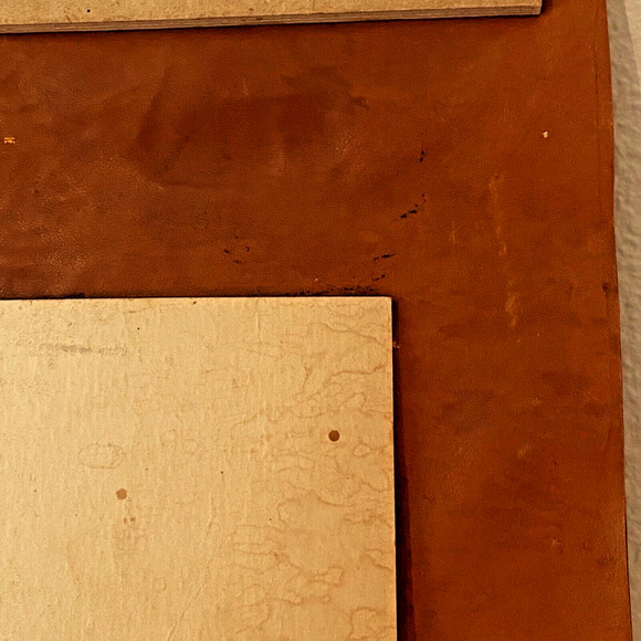 Vintage Tie Holder Native American Scene Leather Souvenir Pendleton Oregon - Picture 11 of 14